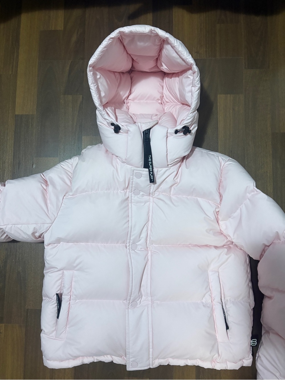 Aritzia Soft Pink Hooded Puffer Jacket for Kids
